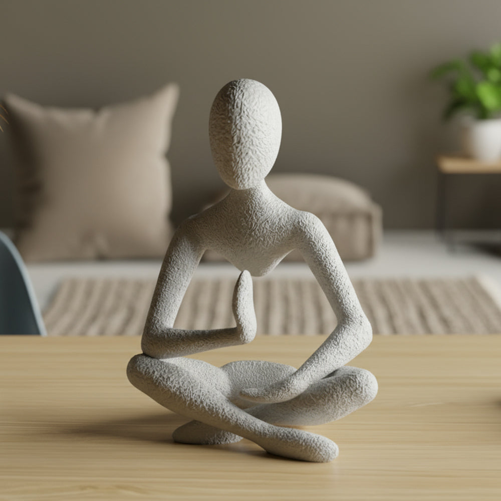 Meditasyon yapan insan dekor