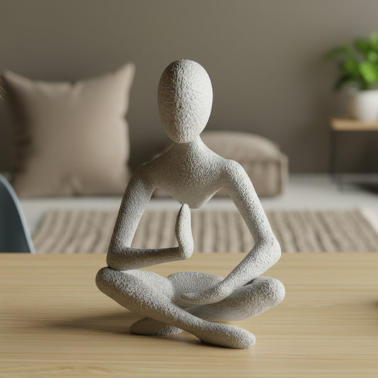 Meditasyon yapan insan dekor